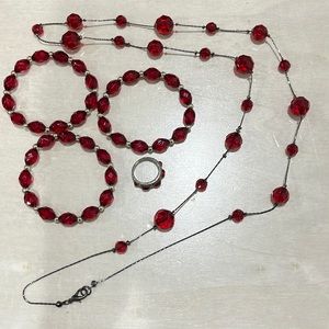 Red, Black and Gold Jewelry Bundle (5pk)